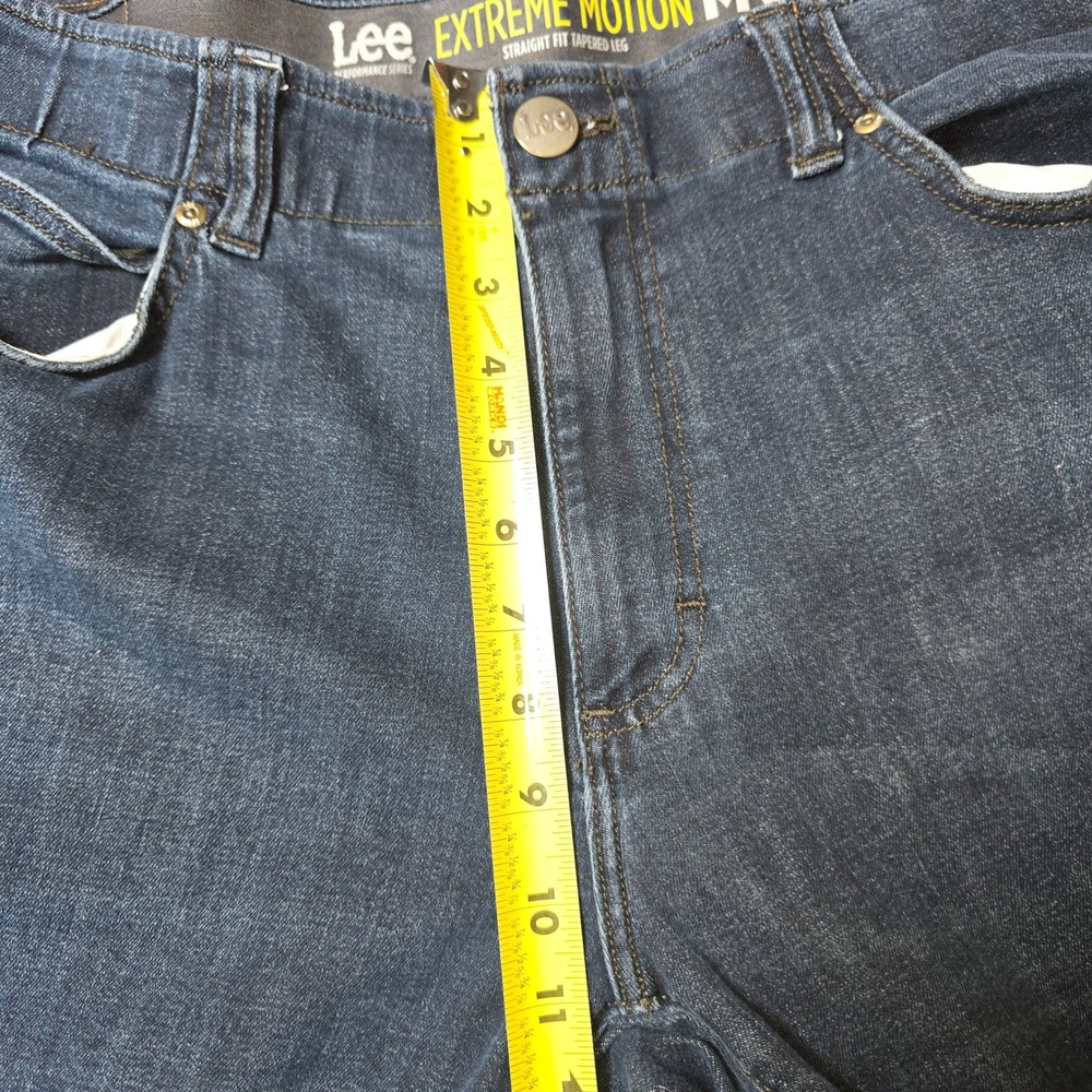 Lee Extreme Motion MVP Mens Jeans 38x30 Dark Blue Denim Wash - Picture 9 of 11